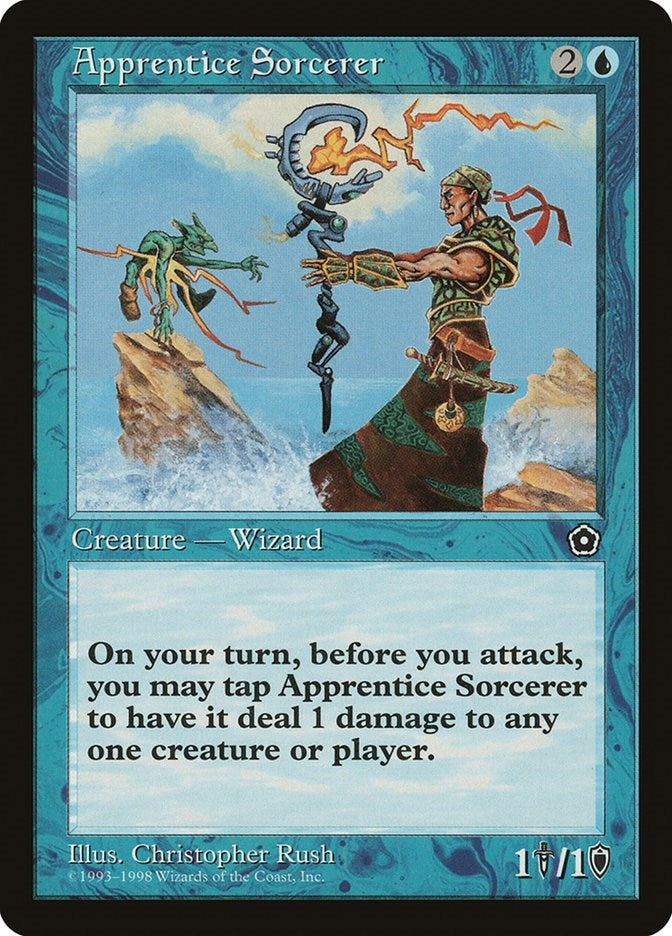 Image for Apprentice Sorcerer [Portal Second Age] - Magic: The Gathering
