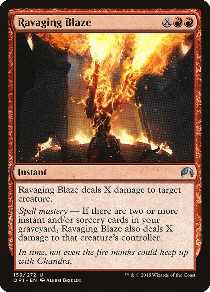 Image for Ravaging Blaze (159) [Magic Origins] - Magic: The Gathering