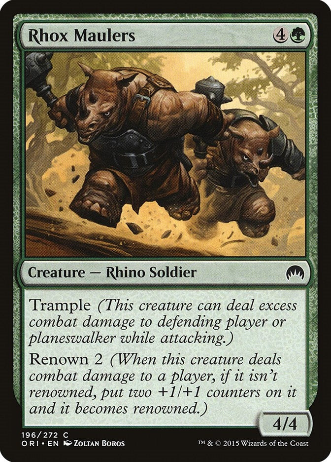 Image for Rhox Maulers (196) [Magic Origins] - Magic: The Gathering
