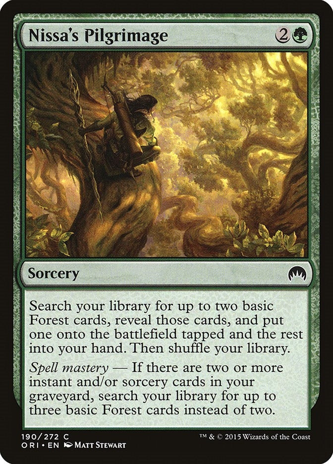 Image for Nissa's Pilgrimage (190) [Magic Origins] - Magic: The Gathering