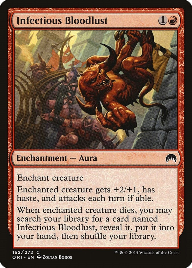 Image for Infectious Bloodlust (152) [Magic Origins] - Magic: The Gathering