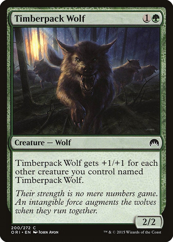 Image for Timberpack Wolf (200) [Magic Origins] - Magic: The Gathering