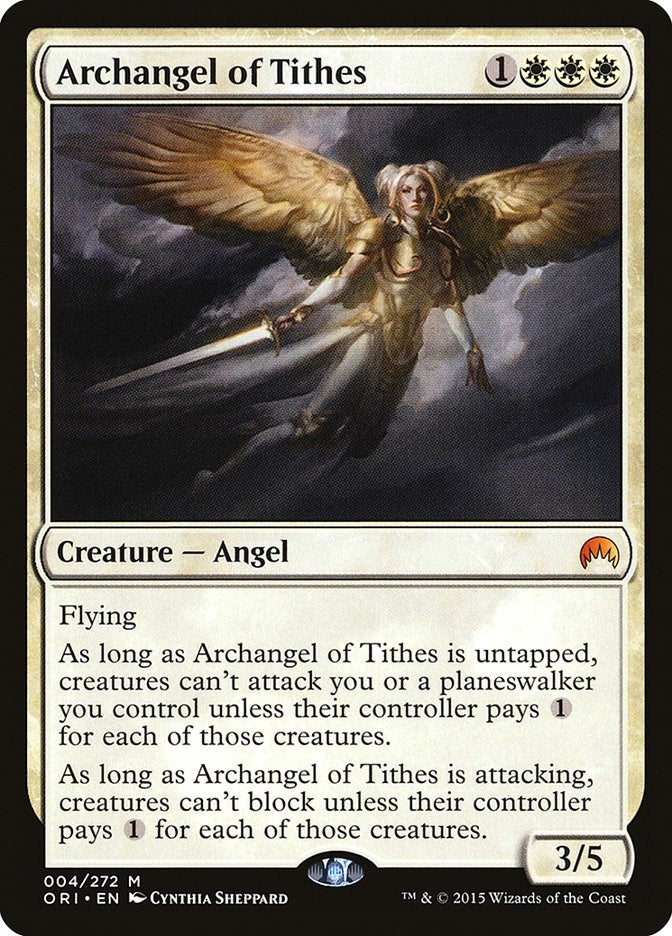 Image for Archangel of Tithes (4) [Magic Origins] - Magic: The Gathering
