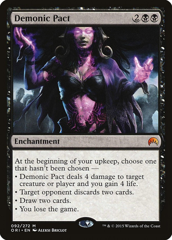 Image for Demonic Pact (92) [Magic Origins] - Magic: The Gathering