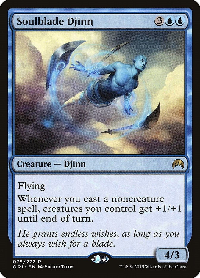 Image for Soulblade Djinn (75) [Magic Origins] - Magic: The Gathering