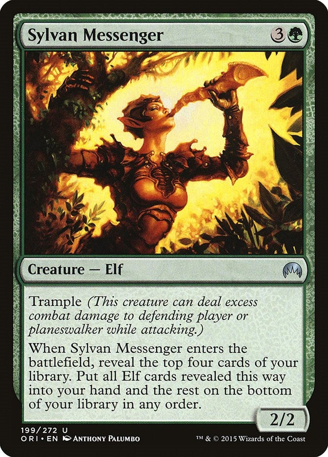 Image for Sylvan Messenger (199) [Magic Origins] - Magic: The Gathering