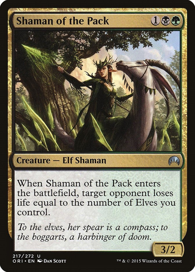 Image for Shaman of the Pack (217) [Magic Origins] - Magic: The Gathering