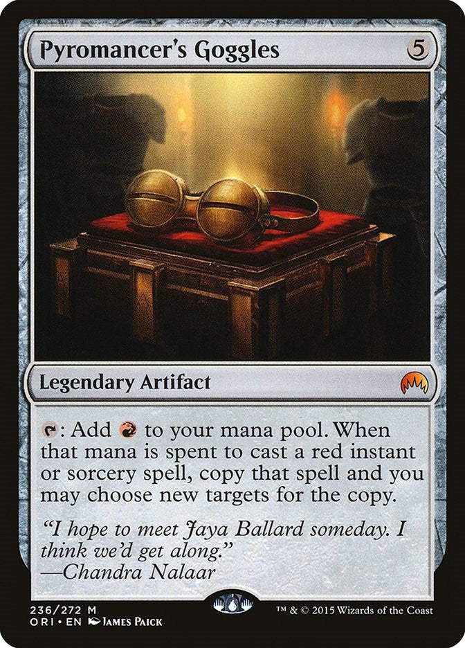 Image for Pyromancer's Goggles (236) [Magic Origins] - Magic: The Gathering