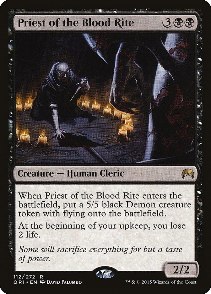 Image for Priest of the Blood Rite (112) [Magic Origins] - Magic: The Gathering