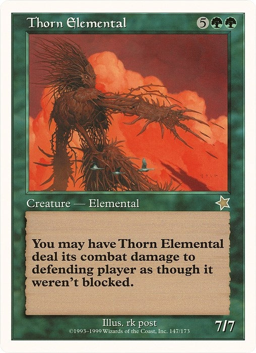 Image for Thorn Elemental (Starter 1999) (147) [Oversize Cards] - Magic: The Gathering