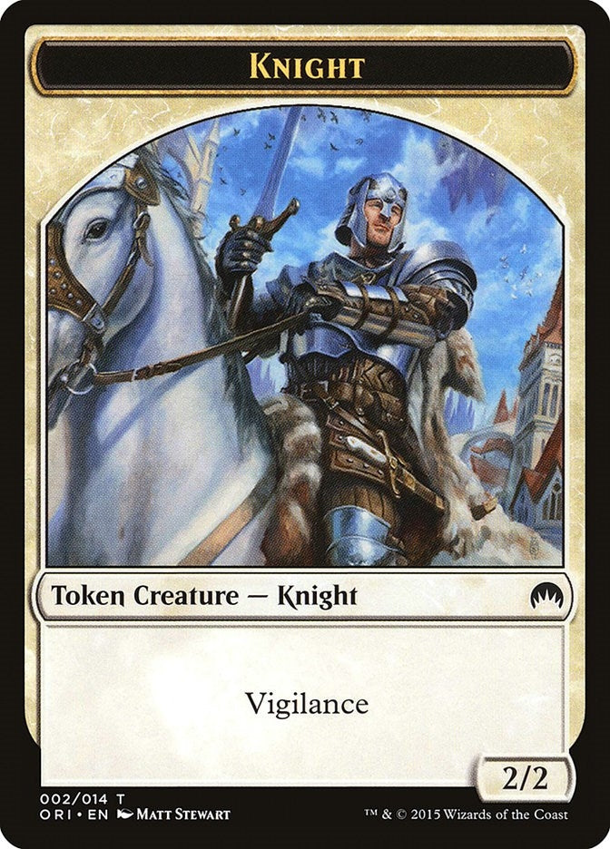 Image for Knight Token (2) [Magic Origins] - Magic: The Gathering