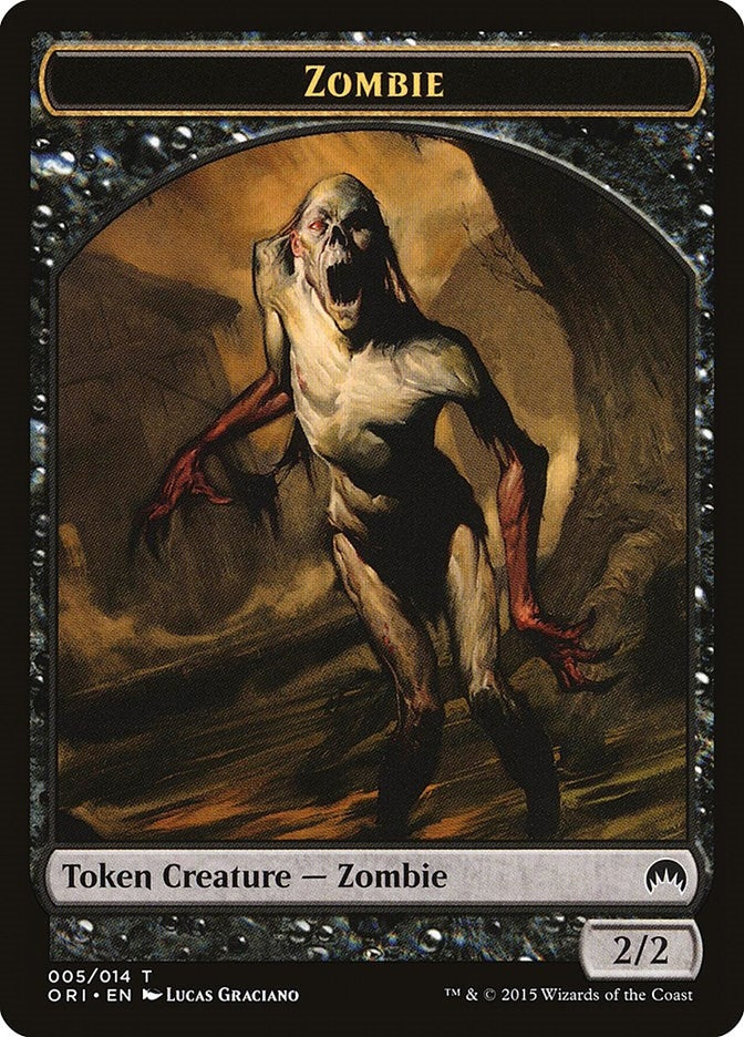 Image for Zombie Token (5) [Magic Origins] - Magic: The Gathering