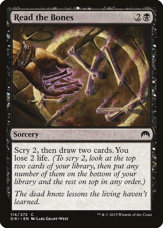 Image for Read the Bones (114) [Magic Origins] - Magic: The Gathering