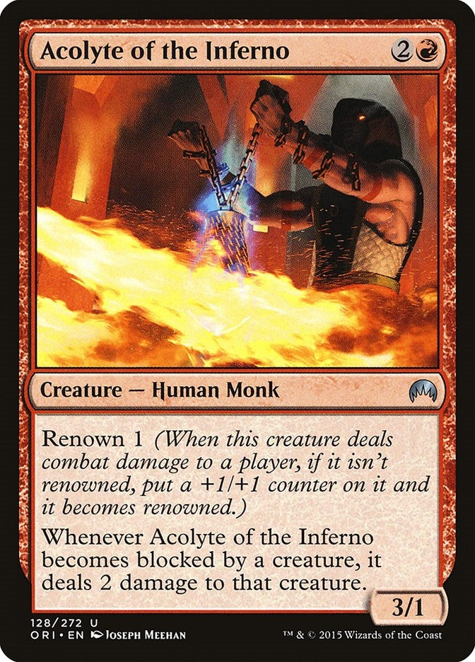 Image for Acolyte of the Inferno (128) [Magic Origins] - Magic: The Gathering