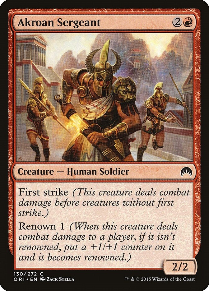 Image for Akroan Sergeant (130) [Magic Origins] - Magic: The Gathering