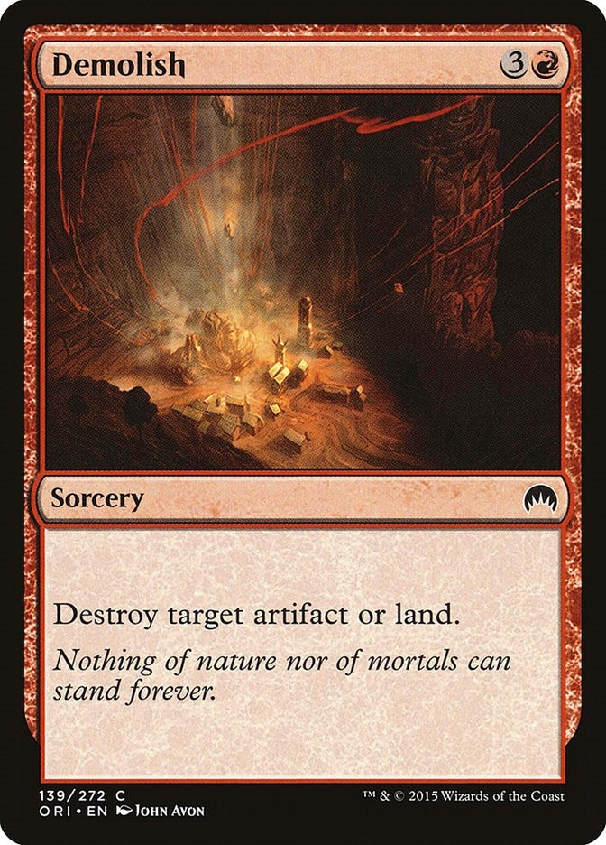 Image for Demolish (139) [Magic Origins] - Magic: The Gathering
