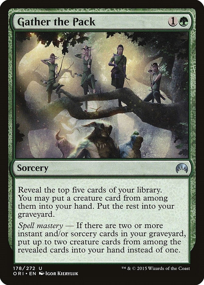 Image for Gather the Pack (178) [Magic Origins] - Magic: The Gathering