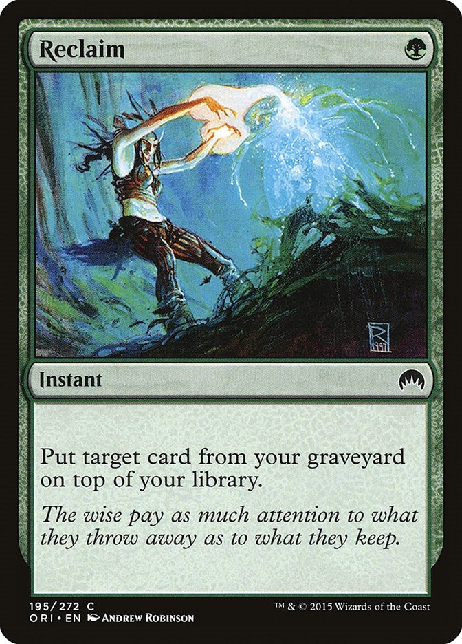 Image for Reclaim (195) [Magic Origins] - Magic: The Gathering