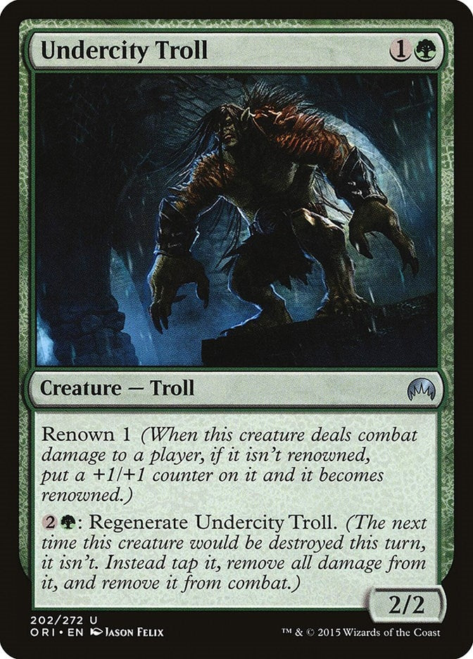 Image for Undercity Troll (202) [Magic Origins] - Magic: The Gathering