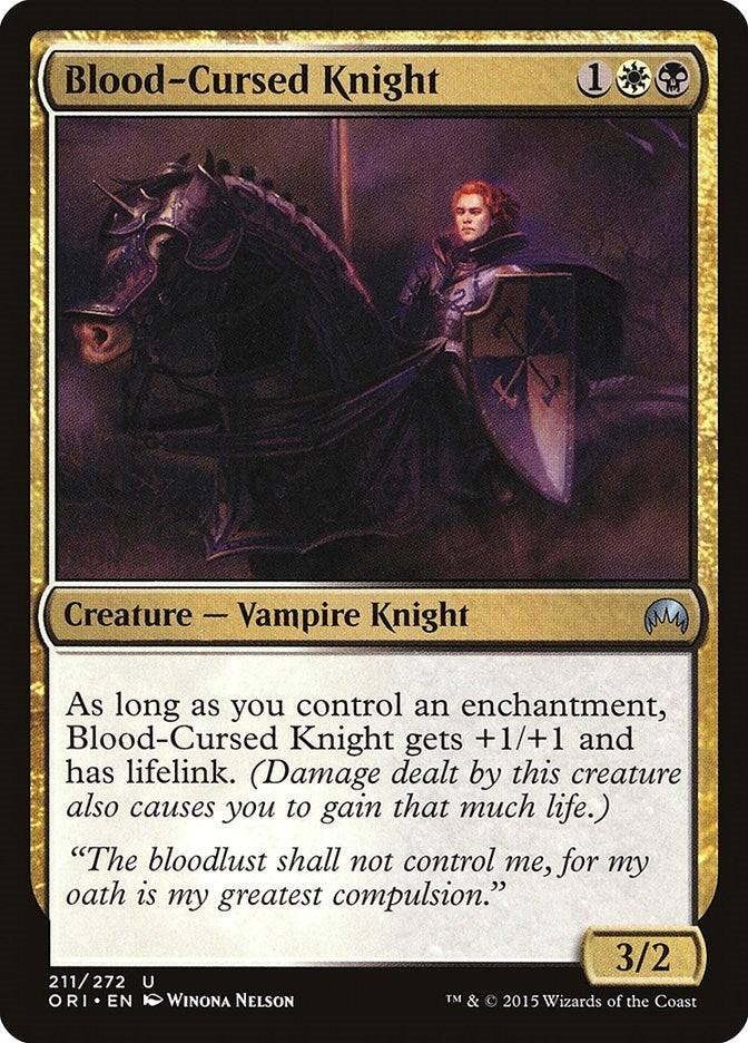 Image for Blood-Cursed Knight (211) [Magic Origins] - Magic: The Gathering