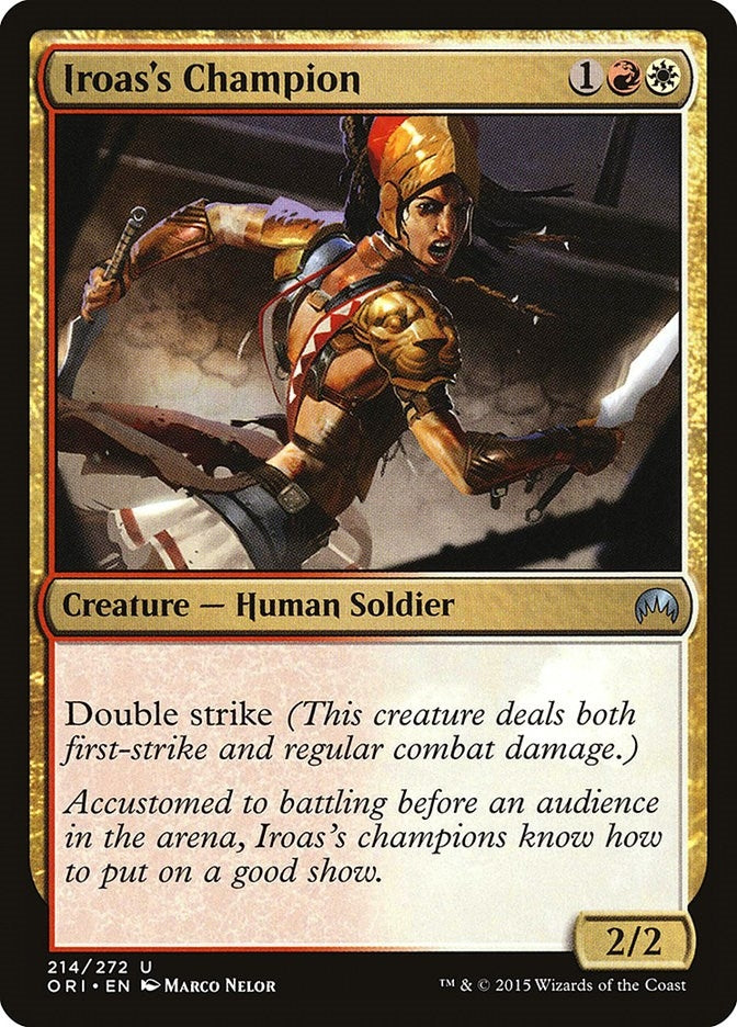Image for Iroas's Champion (214) [Magic Origins] - Magic: The Gathering