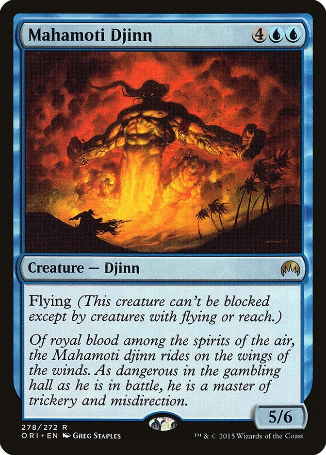 Image for Mahamoti Djinn (278) [Magic Origins] - Magic: The Gathering