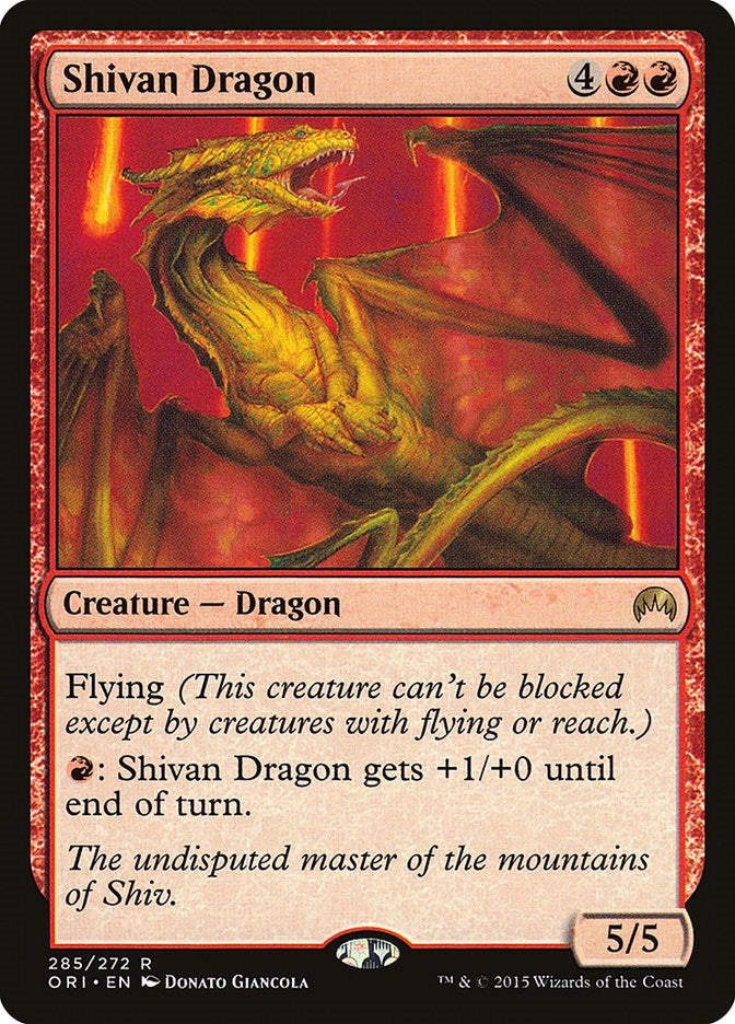 Image for Shivan Dragon (285) [Magic Origins] - Magic: The Gathering