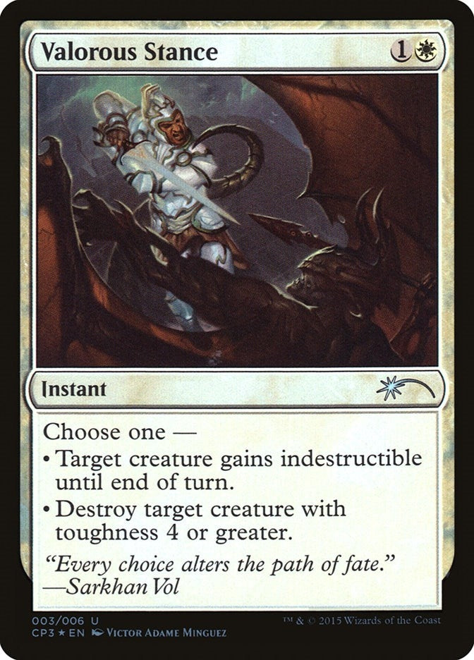 Image for Valorous Stance (3) [Unique and Miscellaneous Promos] - Magic: The Gathering