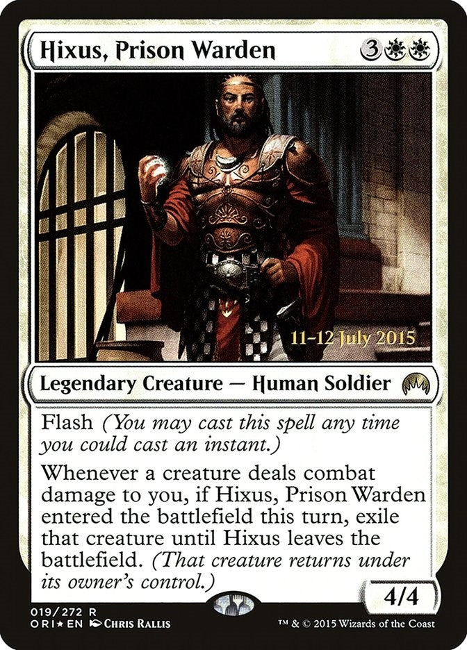 Image for Hixus, Prison Warden (19) [Prerelease Cards] - Magic: The Gathering