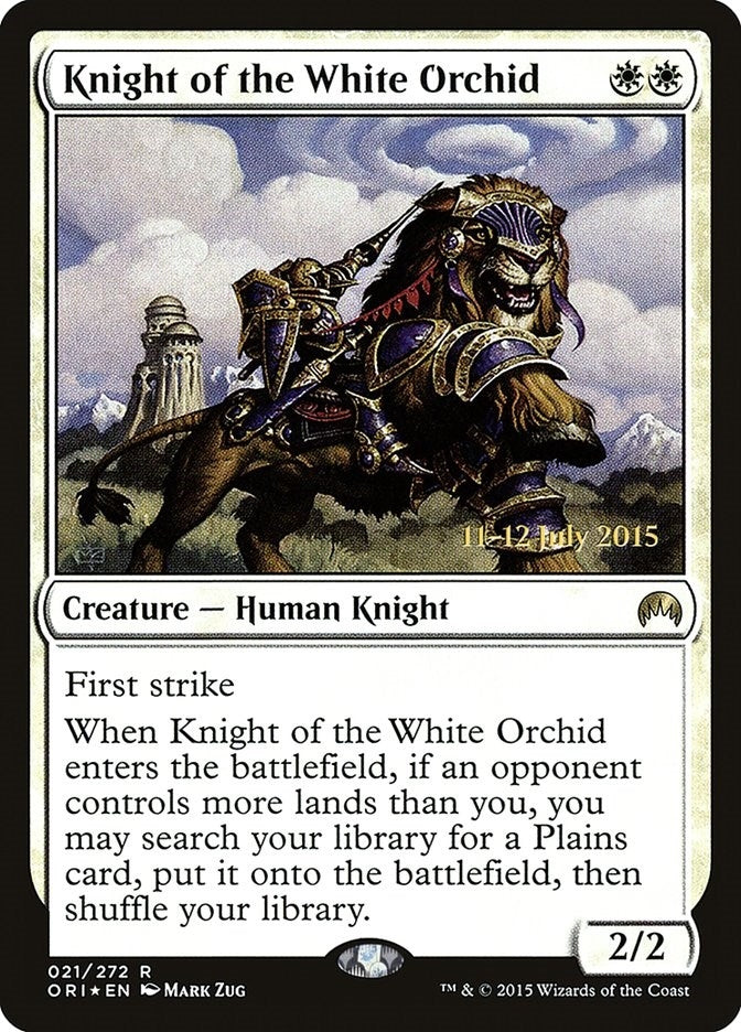 Image for Knight of the White Orchid (21) [Prerelease Cards] - Magic: The Gathering