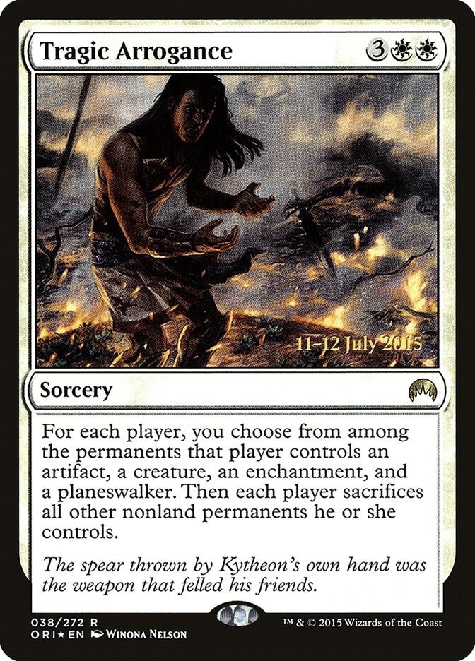 Tragic Arrogance (38) [Prerelease Cards]