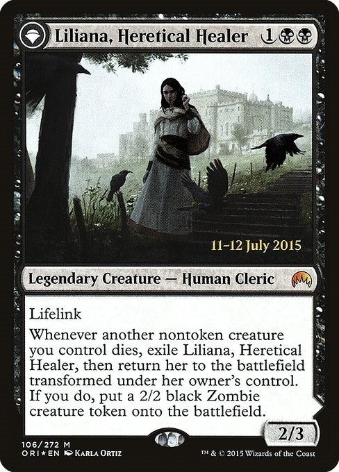 Image for Liliana, Heretical Healer (106) [Prerelease Cards] - Magic: The Gathering