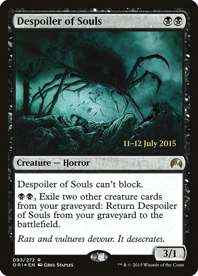 Image for Despoiler of Souls (93) [Prerelease Cards] - Magic: The Gathering