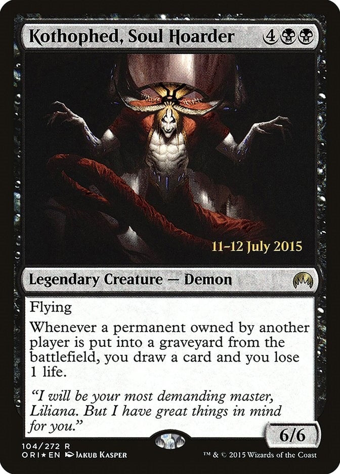 Image for Kothophed, Soul Hoarder (104) [Prerelease Cards] - Magic: The Gathering