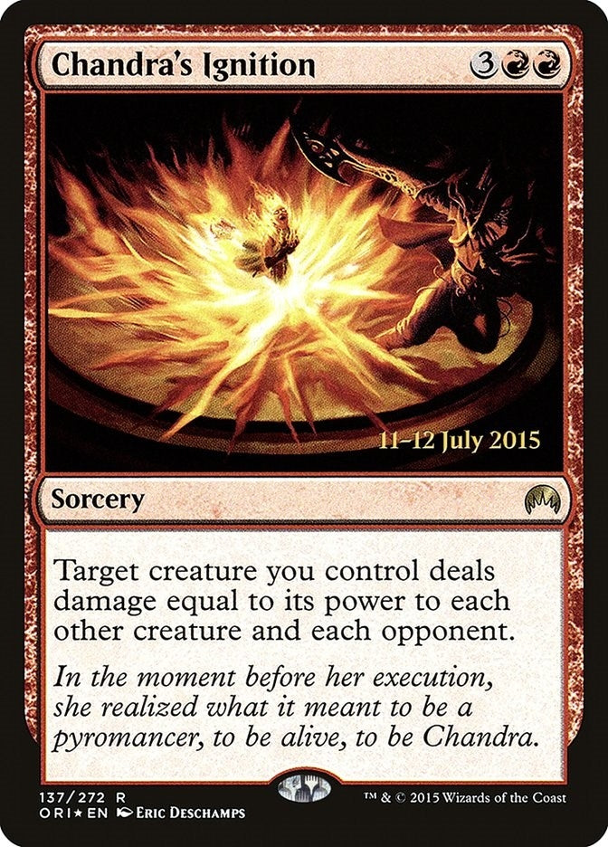 Image for Chandra's Ignition (137) [Prerelease Cards] - Magic: The Gathering