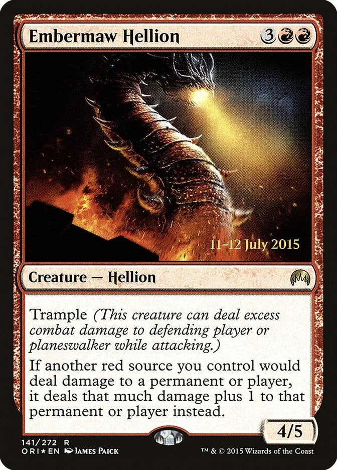 Image for Embermaw Hellion (141) [Prerelease Cards] - Magic: The Gathering