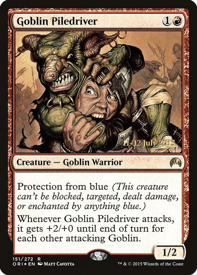 Image for Goblin Piledriver (151) [Prerelease Cards] - Magic: The Gathering