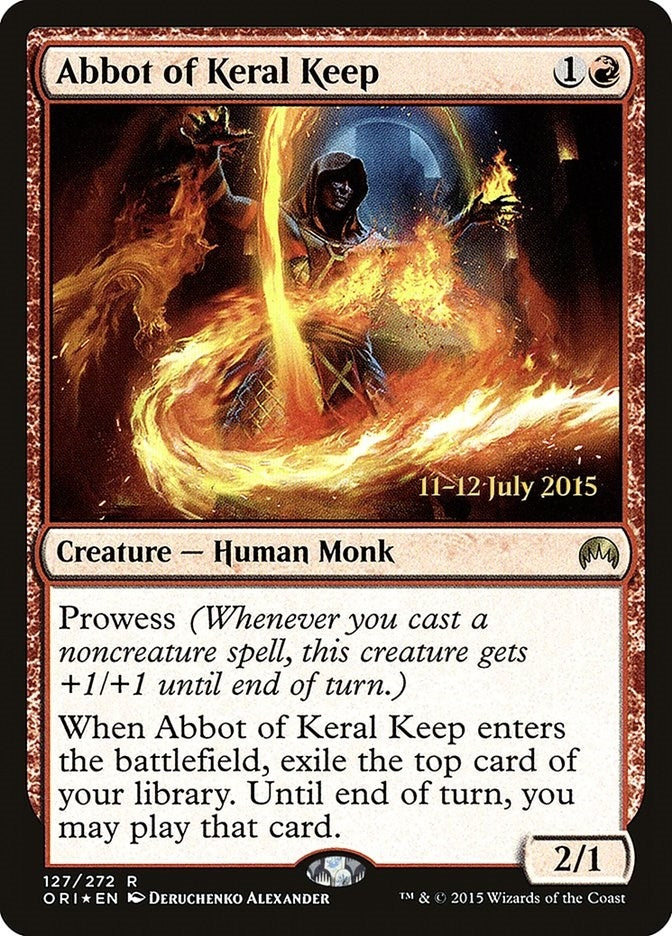 Image for Abbot of Keral Keep (127) [Prerelease Cards] - Magic: The Gathering
