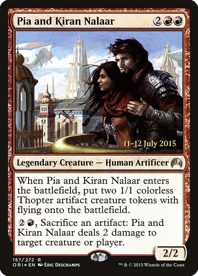 Image for Pia and Kiran Nalaar (157) [Prerelease Cards] - Magic: The Gathering