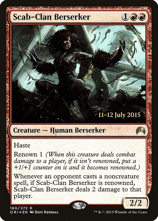 Image for Scab-Clan Berserker (160) [Prerelease Cards] - Magic: The Gathering