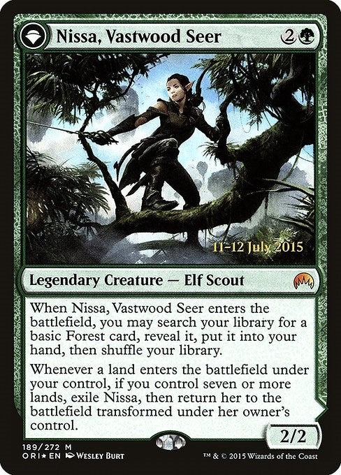 Image for Nissa, Vastwood Seer (189) [Prerelease Cards] - Magic: The Gathering