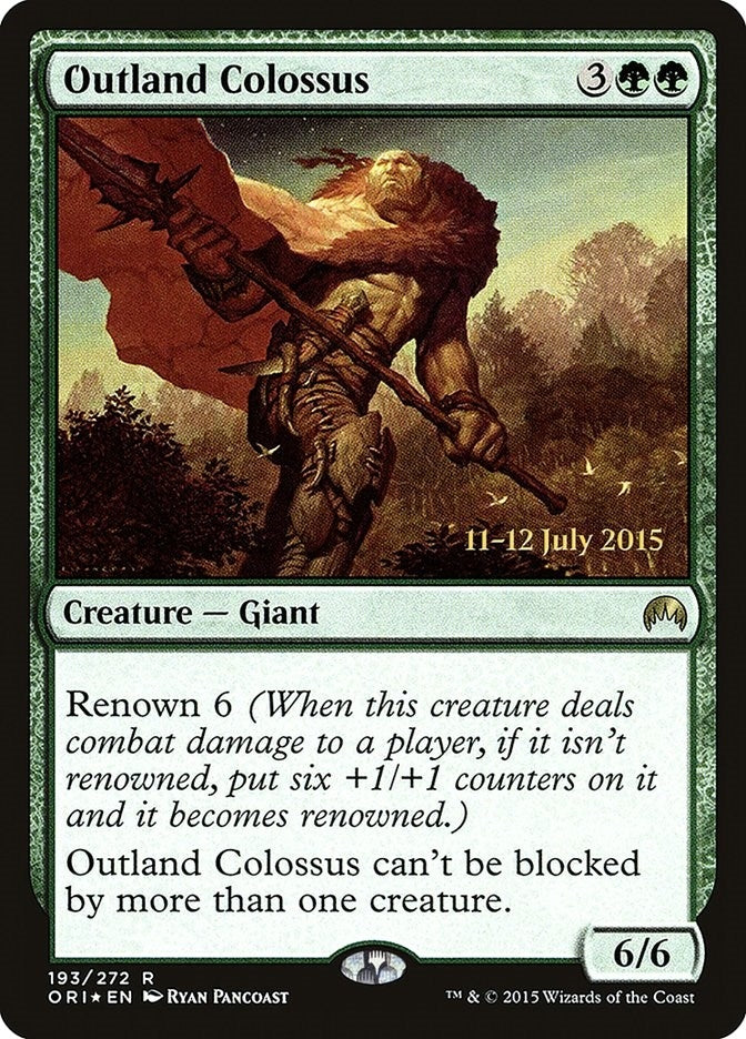 Image for Outland Colossus (193) [Prerelease Cards] - Magic: The Gathering