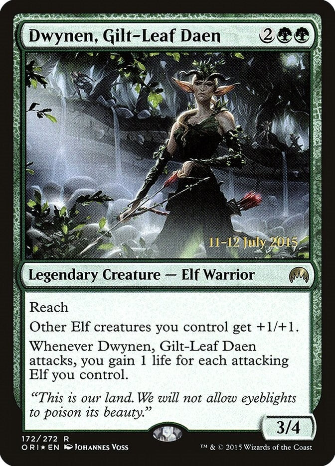 Image for Dwynen, Gilt-Leaf Daen (172) [Prerelease Cards] - Magic: The Gathering