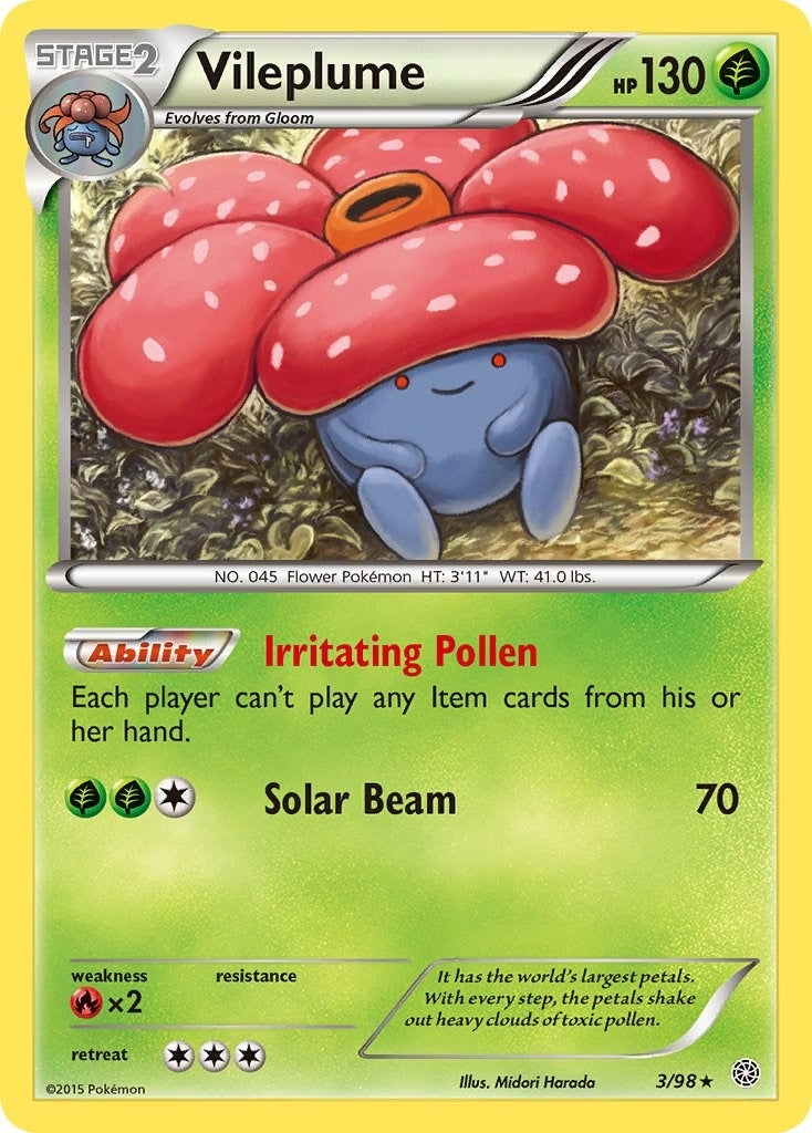 Image for Vileplume (3/98) [XY - Ancient Origins] - Pokemon