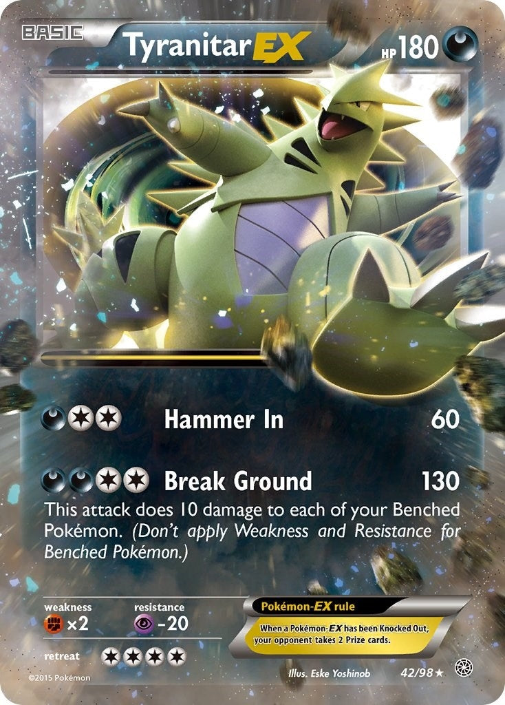 Image for Tyranitar EX (42/98) [XY - Ancient Origins] - Pokemon