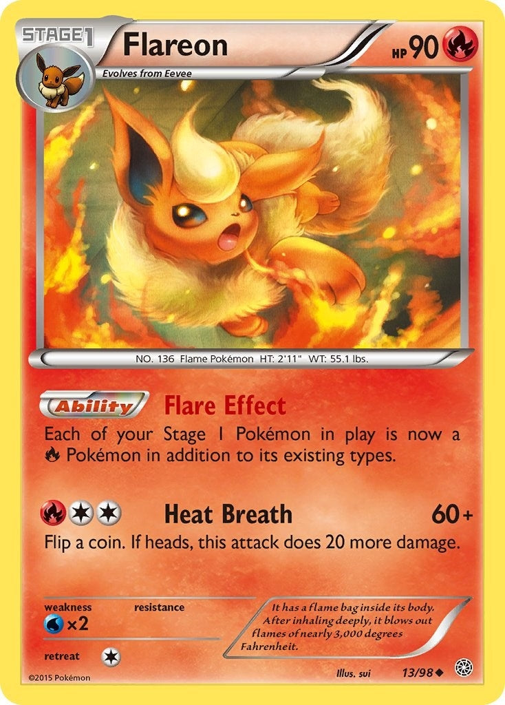 Image for Flareon (13/98) [XY - Ancient Origins] - Pokemon
