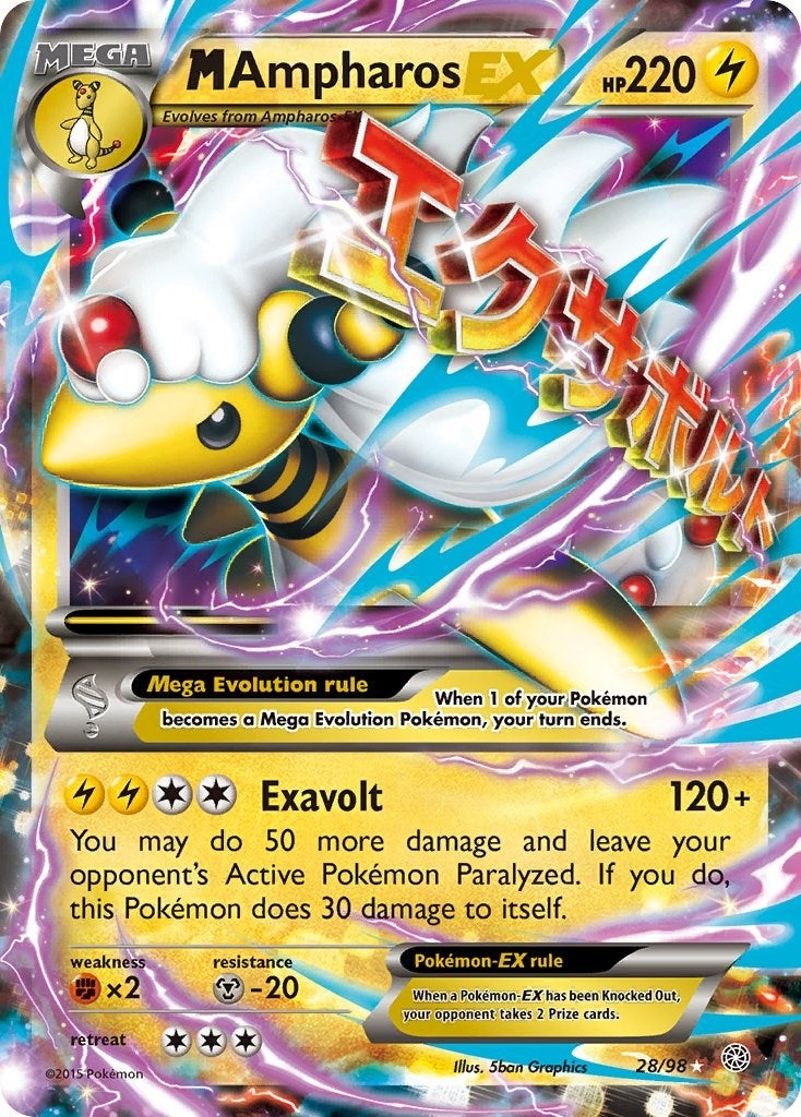 Image for M Ampharos EX (28/98) [XY - Ancient Origins] - Pokemon