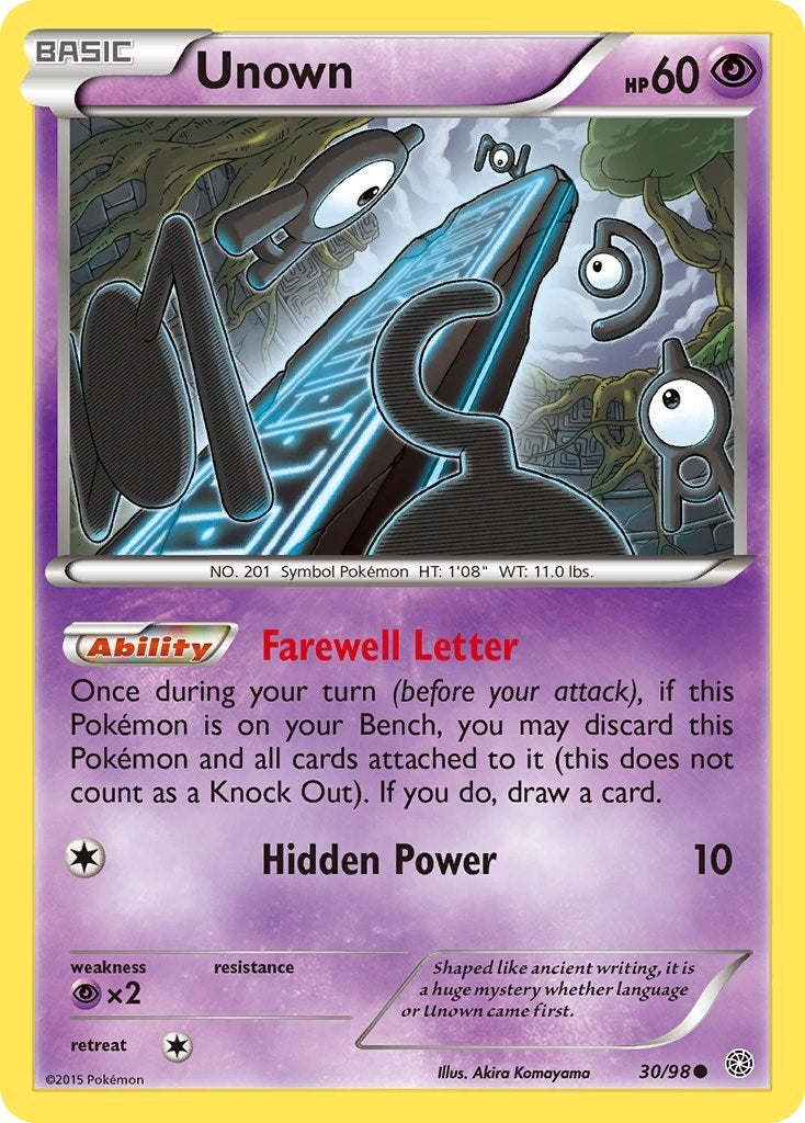Image for Unown (30/98) [XY - Ancient Origins] - Pokemon