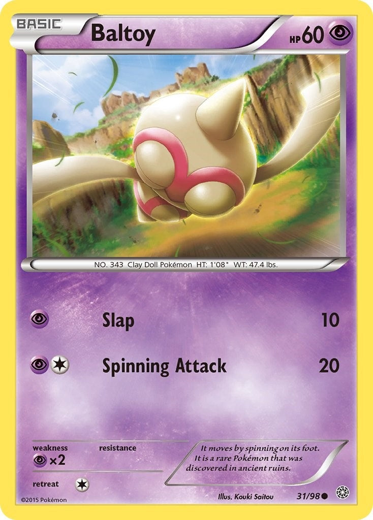 Image for Baltoy (31) (31/98) [XY - Ancient Origins] - Pokemon
