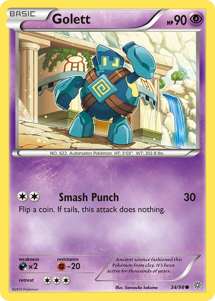 Image for Golett (34/98) [XY - Ancient Origins] - Pokemon